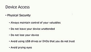 Data Security Compliance: Device Security Basics thumbnails on a slider
