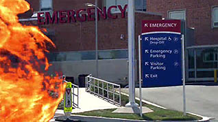 Fire Prevention in Healthcare Facilities thumbnails on a slider