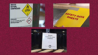 GHS Container Labels thumbnails on a slider