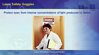 OSHA General Industry: Personal Protective Equipment thumbnails on a slider