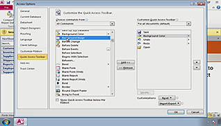 Microsoft Access 2010: Getting Started with Access Databases thumbnails on a slider