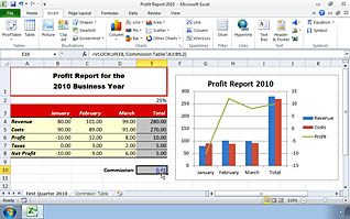 Microsoft Excel 2010: Working with Multiple Workbooks thumbnails on a slider