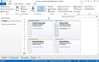 Microsoft Outlook 2013: Getting Started with Outlook 2013 thumbnails on a slider