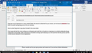 Microsoft Outlook 2016 Level 1.2: Formatting Messages thumbnails on a slider