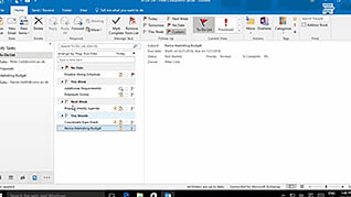 Microsoft Outlook 2016 Level 2.7: Managing Activities by Using Tasks thumbnails on a slider