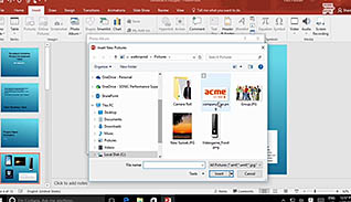 Microsoft PowerPoint 2016 Level 1.4: Adding Graphical Elements to Your Presentation thumbnails on a slider