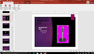 Microsoft PowerPoint 2016 Level 2.2: Customizing Design Templates thumbnails on a slider