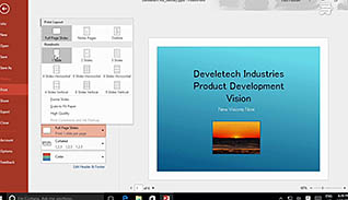 Microsoft PowerPoint 2016 Level 1.8: Preparing to Deliver Your Presentation thumbnails on a slider