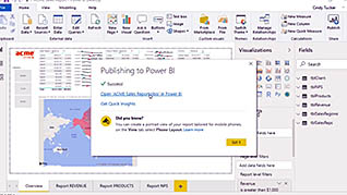 Power BI 7: Power BI Service – The Online Version thumbnails on a slider