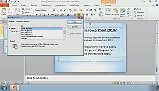 Microsoft PowerPoint 2010: Creating a Basic Presentation thumbnails on a slider