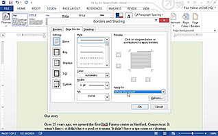 Microsoft Word 2013: Controlling Page Appearance thumbnails on a slider