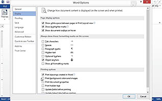 Microsoft Word 2013: Controlling Page Appearance thumbnails on a slider