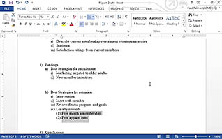 Microsoft Word 2013: Managing Lists thumbnails on a slider