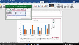 Microsoft Word 2016 Level 2.1: Organizing Content Using Tables and Charts thumbnails on a slider