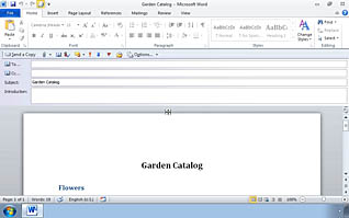 Microsoft Word 2010: Using Microsoft Office Word 2010 with Other Programs thumbnails on a slider