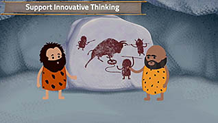 Leading Innovation: Leading Innovation Sessions thumbnails on a slider