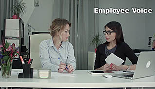 Employee Engagement thumbnails on a slider
