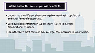 Supply Chain: Legal Contracting thumbnails on a slider